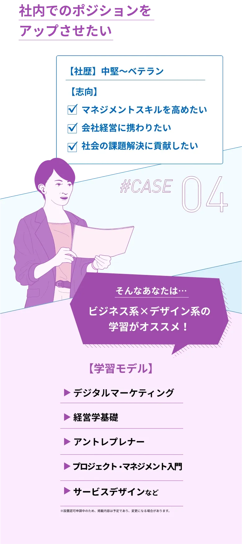 社内でのポジションをアップさせたい#CASE04